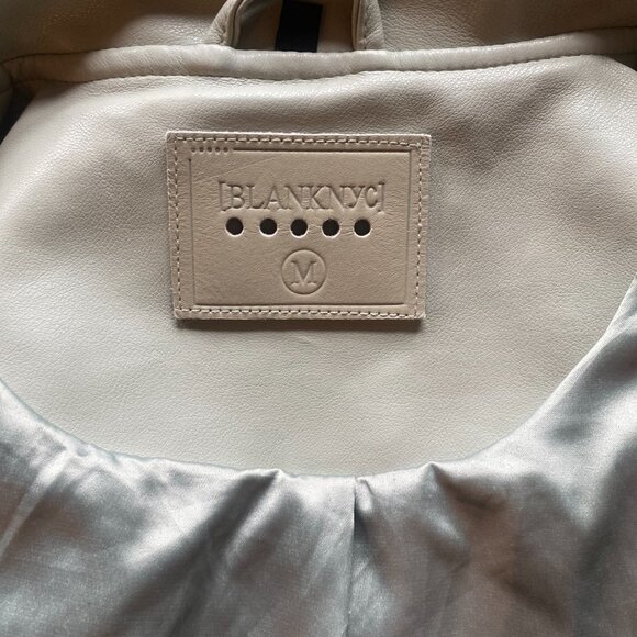 Blank NYC Sage Green Vegan Leather Motorcycle Jacket - Picture 4 of 5